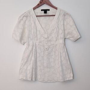 Marc By Marc Jacobs Elegant White Blouse, Size S